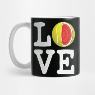 Love Tennis Watermelon Mug